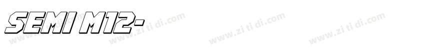 SEMI M12字体转换